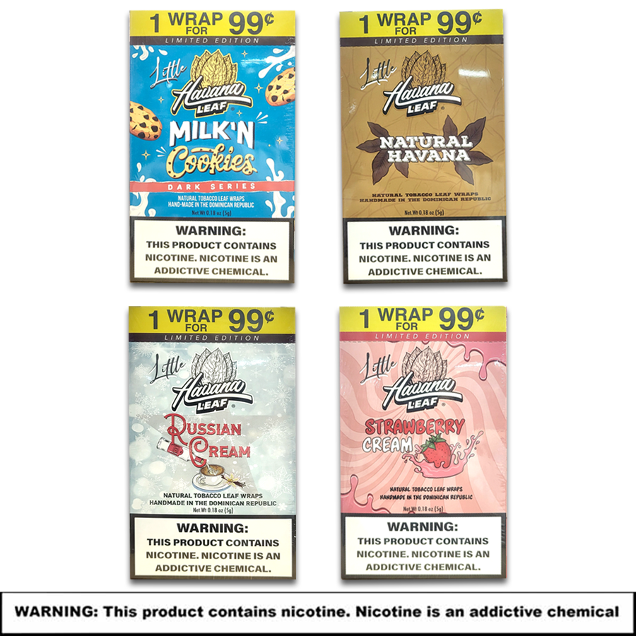 Little Havana Leaf Natural Tobacco Leaf Wraps | 1 For $0.99 | 20 Count Box product image